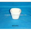 White Porcelain Square Cup